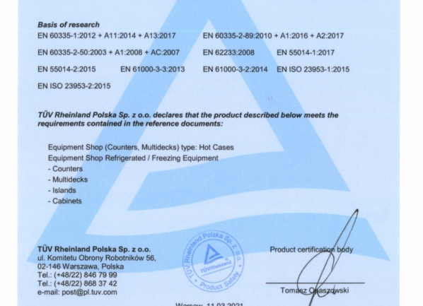 Certificazione TUV-ENG